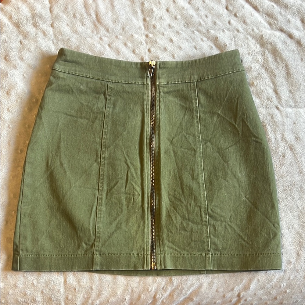 Olive Green Women's Skirt
